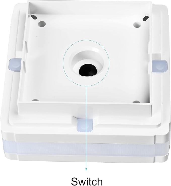 Sumaote Solar Post Lights, 52 LED 160LM 6x6 Solar Post Cap Light Outdoor IP65 Waterproof for 4x4, 6x6 Wooden Posts, Fence Deck 6000K White Lighting for Garden Patio Decor, 2 Pack