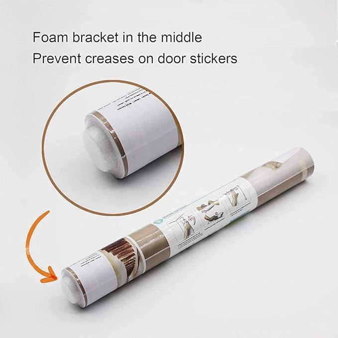 3D Door Stickers Murals Peel and Stick - Bamboo - Door Wallpaper Self-Adhesive Door Decals Removable PVC Waterproof Door Poster for Bedroom Living Room Door 33.9" x 78.7"