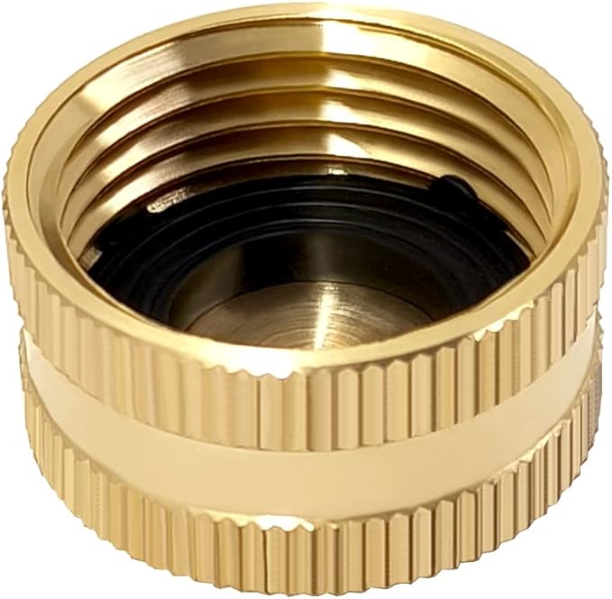 Hooshing 6PCS Garden Hose Cap 3/4 Inch Hose Female End Cap Spigot Cap Adapter with Washers Garden Hose Female Fitting Cap