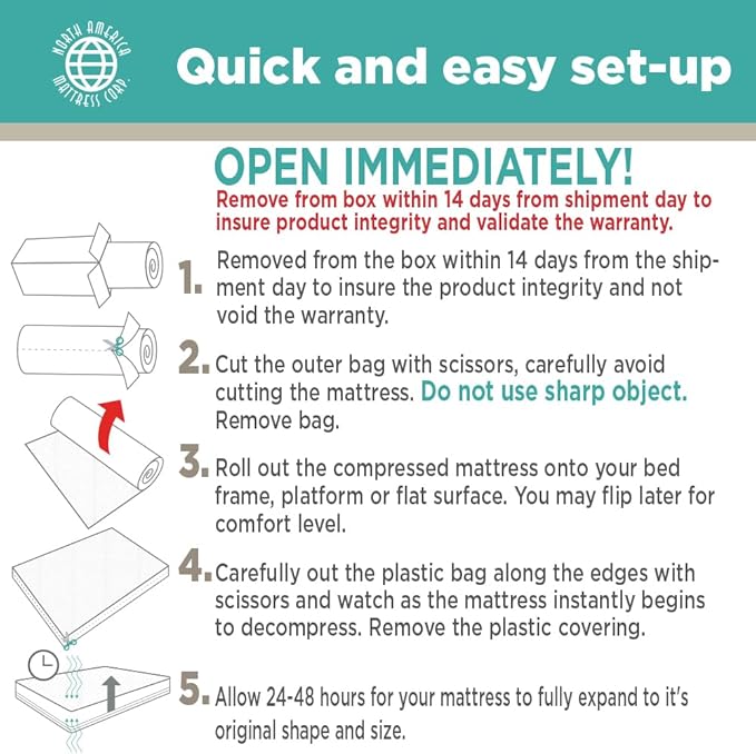 North American Mattress 8' Outdoor Picnic Bench Seat Cushion -2 Piece Set; 96" (8ft) x 10" x 3"; Green/Blue- Folding & Easy to Carry