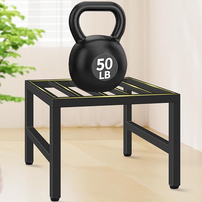 Plant Stand Indoor Outdoor, Heavy Duty Wrought Iron Pedestal Stands Metal Plant Stand for Indoor Outdoor, Sturdy Low Flower Stand Display Planter Shelf, 2pcs, Black