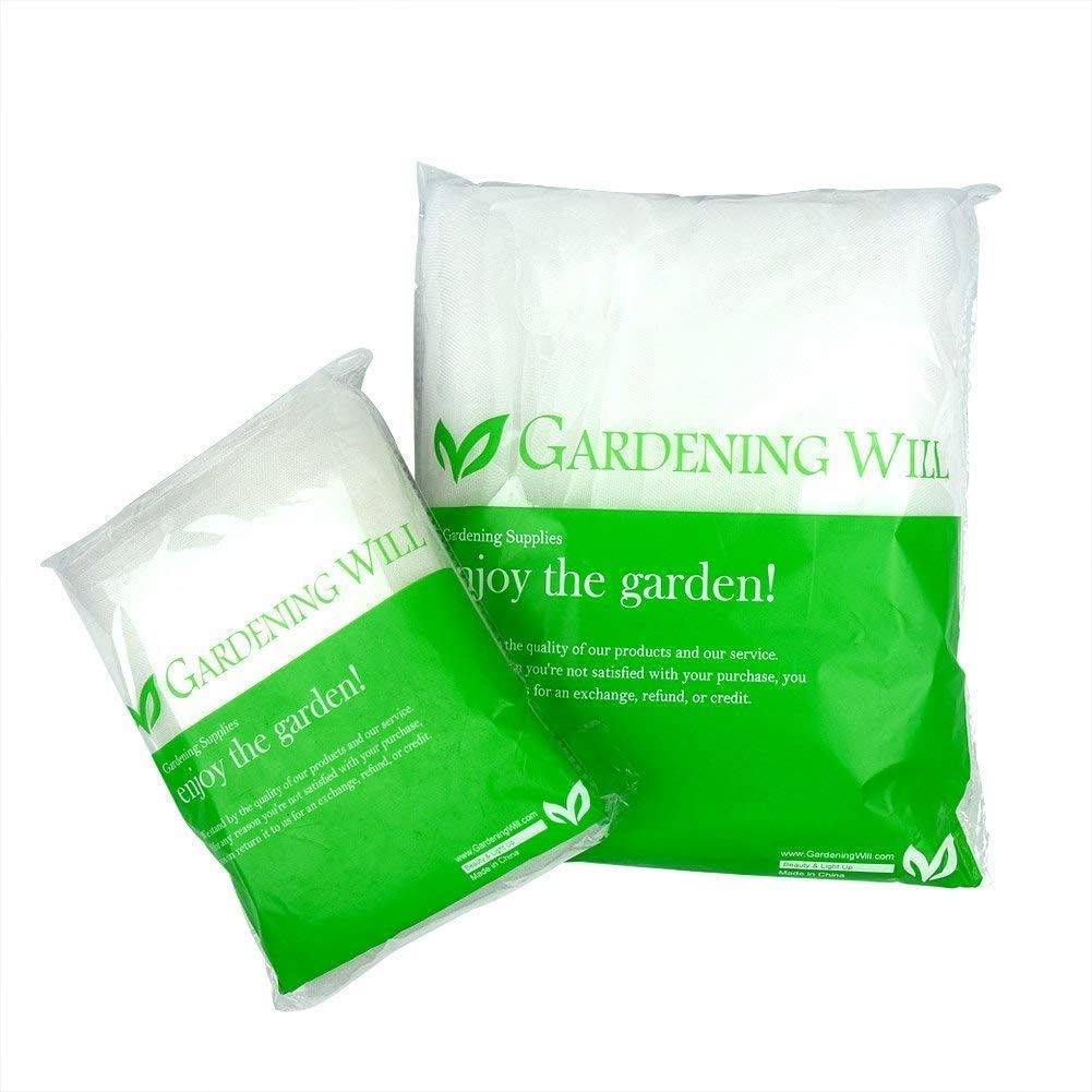 5x10Ft Mosquito Bug Insect Bird Fine Mesh Net Barrier Hunting Blind Garden Screen Netting for Protect Your Plant Fruits Flower