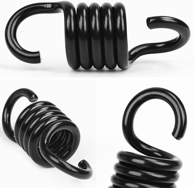 Hammock Spring Swing Hammoch Springs for Hanging Porch Chair 550lbs Weight Capacity,Black