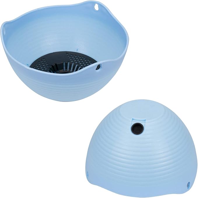 Foraineam Set of 7 Colors Self-Watering Hanging Planter Indoor Outdoor Garden Flower Plant Pot Container with Drainer and Hanging Chain