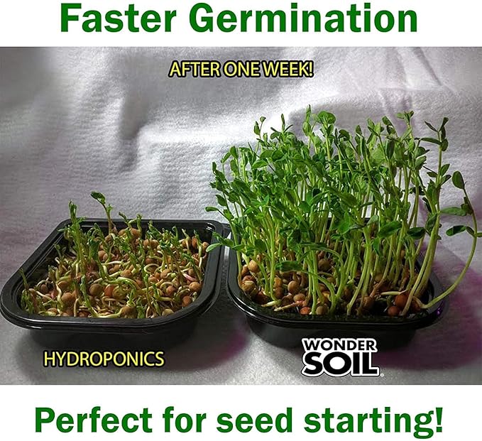 WONDER SOIL | 250 Organic Seed Starter Pellets | Ready to Plant Seed Starting Soil Loaded with Pre-Mixed Nutrients | Fast Germination | Indoor or Outdoor | 250 Count