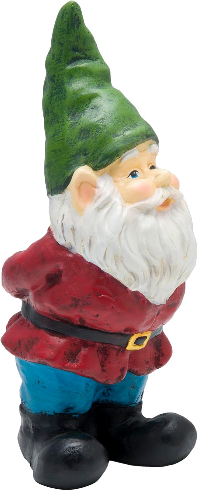 Alpine Corporation 11" Tall Classic Outdoor Garden Gnome Yard Statue Decoration