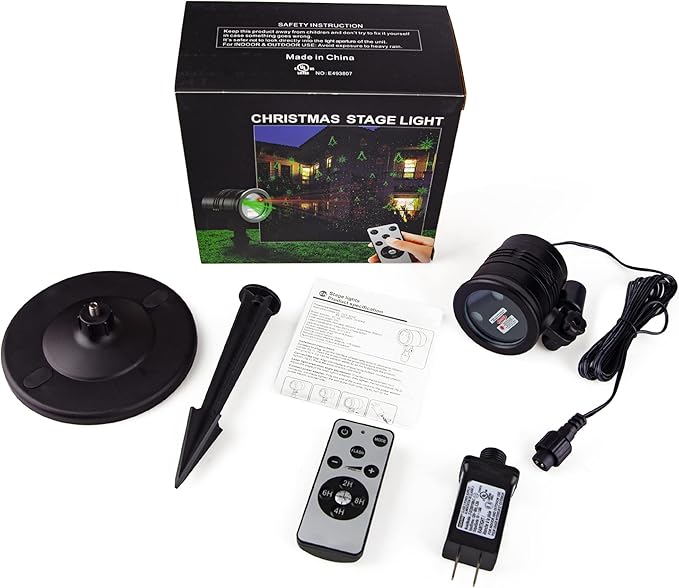 Christmas Lights Projector Outdoor, Waterproof Christmas Laser Lights with Remote Control for Outdoor Outside Christmas Decorations Farmhouse Christmas Decor