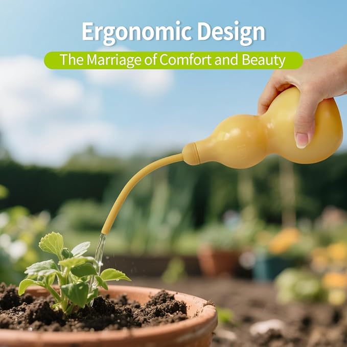 Squeeze Bottles for Plants, 11oz, 325ml Small Watering Can for Succulent, Muti-Function Squirt Bottle for Seedling Watering, Wash, Tattoo, Khaki