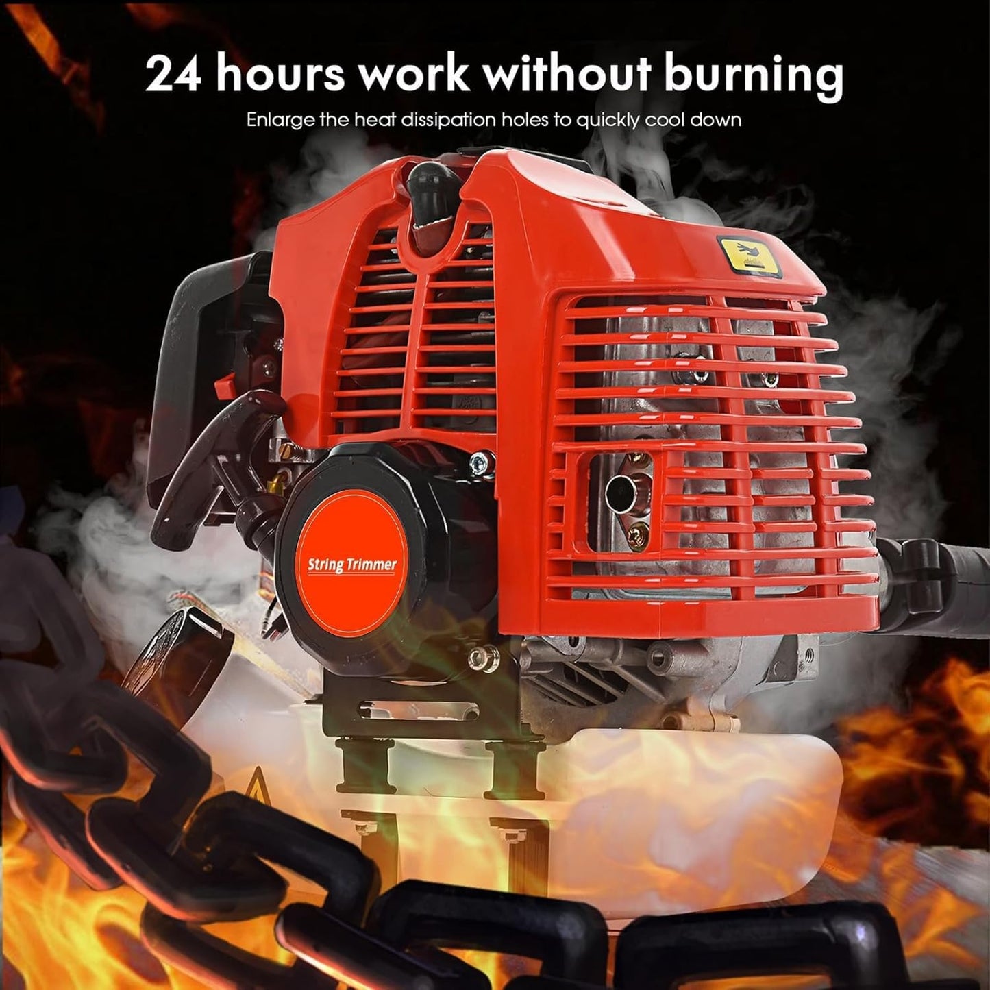 5 in 1 Multifunctional Weed Eater, 52CC 2-Cycle Gas Cordless Hedge Trimmer, 2025 Upgraded Weed Eater Gas Powered, String Trimmer, Handheld Chainsaw Brush Cutter for Yard, Garden