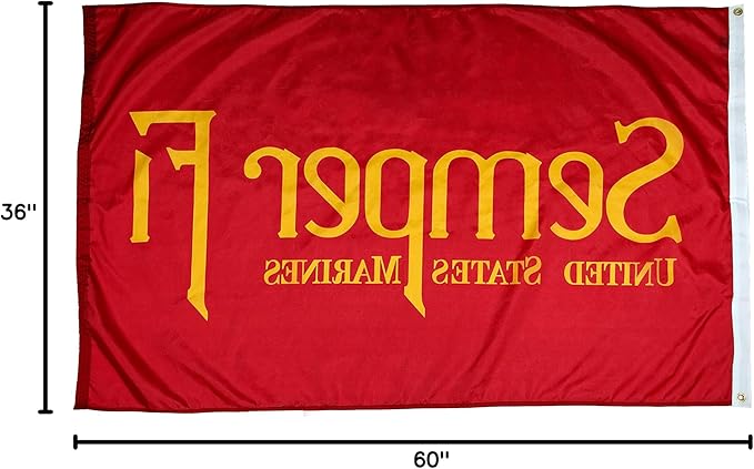 FlagSource Semper Fi Nylon Military Flag, Made in The USA, 3x5'