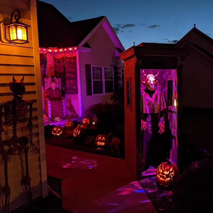 Hompavo Upgraded LED Flame Light Bulbs, 3 Modes Flickering Light Bulbs, E26 Candle Fire Light Bulb for Halloween Christmas Party Porch Indoor & Outdoor Home Decoration - 2 Pack