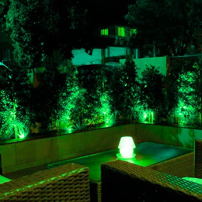 T-SUNUS Green Solar Spot Lights Outdoor Waterproof IP65, Landscape Spotlights 2 Modes Dusk to Dawn for Accent Uplighting Christmas Halloween St. Patrick's Day Tree Yard Statue Graveyard Driveway Flag