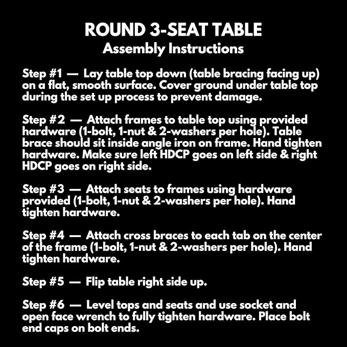 Heavy-Duty Portable Outdoor Picnic Table with Umbrella Hole, Expanded Metal Patio Dining Furniture Made in America (46" Round Top, Orange)