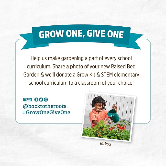 Back to the Roots Breathable Grow Bed, Provides More Oxygen to Roots, Assembles in Seconds 9 cu. ft