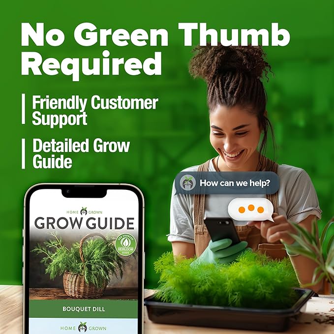 HOME GROWN π¨π¦π π£π₯ππ ππ¨π Dill Seeds for Planting 1,014 Bouquet Dill Seeds π‘π’π‘-ππ π’ and Heirloom Herb Seeds for Planting Outdoors, Grow Your Fragrant Dill Herb Garden (Anethum graveolens)