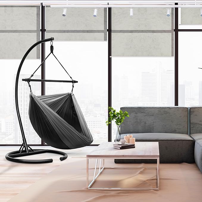 Sorbus Hanging Hammock Chair - Tree Pod Sensory Swing - Outdoor Camping Cacoon Chair - Collapsible and Lightweight Swings - Swinging Rocker Chairs for Camp, Travel, Hiking, Tent, Porch (500 lb Max)