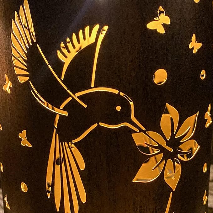 Mothers Day Gifts, 2 Pack Hummingbirds Solar Lanterns Outdoor Hanging Lantern Lights, Waterproof LED Garden Decorative Light for Patio Yard Pathway Lawn Front Porch Tree