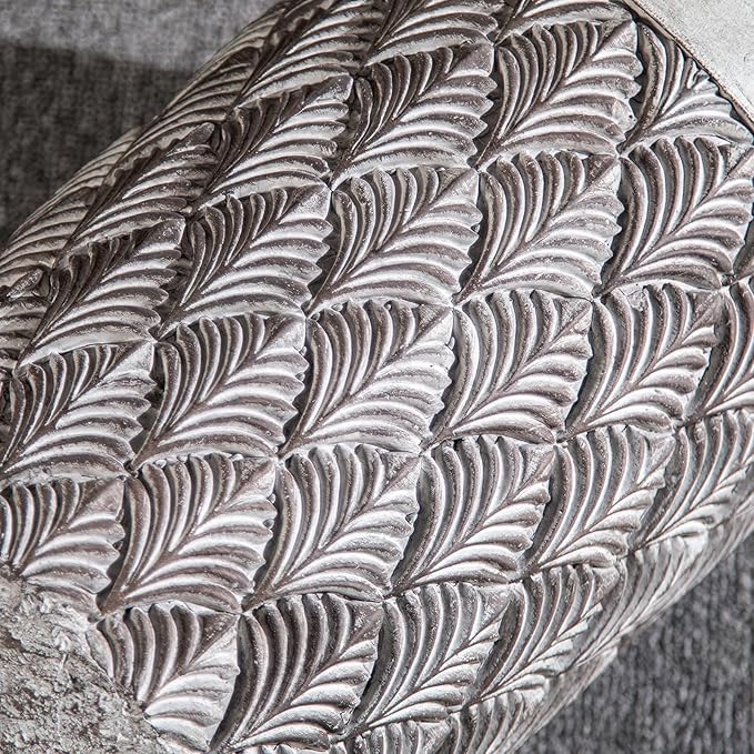 15.5 & 19 inch high Concrete Flower pots Set of 2, The planters for Outdoor Plants with Drainage Hole, Modern Family Outdoor Decor Plant pots, Indoor Plant pots for Home Decor.