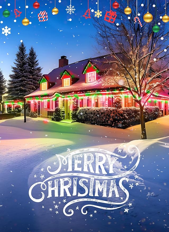 Vintage C9 LED Christmas Lights Outdoor, 50 Feet C9 String Lights with 50 Shatterproof Matte Bulbs, Connectable Waterproof Lights for Holiday Party Roofline Backyard Garden Patio, Red & Green