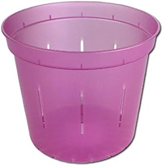 rePotme 4 inch Orchid Pot 3 Pack - Slotted Orchid Pots with Holes for Repotting (Rose Quartz)