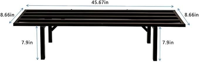 Zhongma One Tier Metal Plant Stand(45.67 L x 8.66 W x 7.9 H) Heavy Duty Plant Holder for Home, Window,Garden, Plant Lovers, Display Stand …