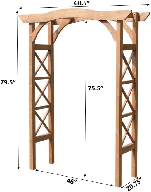Venice Arbor, Perfect for Pathways, Wedding Decor, Christmas Decoration, Vine Climber for Backyard Garden