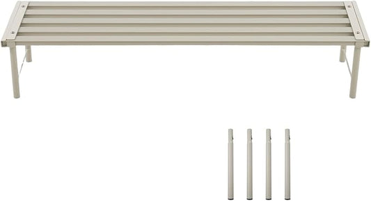 Metal Plant Stand, Rust-proof Aluminum Flower Pot Stand, Plants Display Stands Decoration Racks for Living Room Balconies and Gardens (90 White)