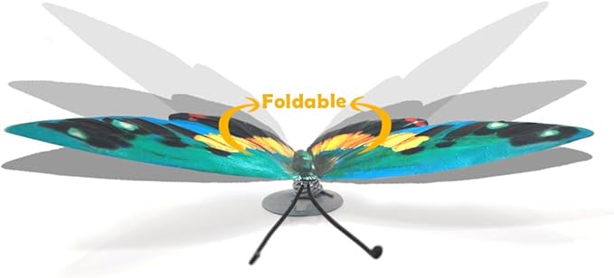 EOORAU Metal Butterfly Wall Decor - 5 Pack Lifelike Butterflies Wall Art Sculpture Hanging Decorations for Indoor or Outdoor, Yard Patio Fence Garden Decorations