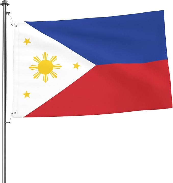 Philippines Philippinese Flag Garden Yard House 2x3 ft Flags Double Sided Print Banner Indoor Outdoor Party Home Decorations for Boat Dorm House Balcony