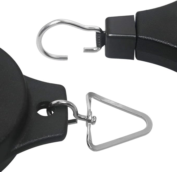 Pack Plant Hook Pulley, Retractable Plant Hanger Easy Reach Hanging Flower Basket for Garden Baskets Pots and Birds Feeder Hang High up and Pull Down to Water Or Feed (White 4Pack)