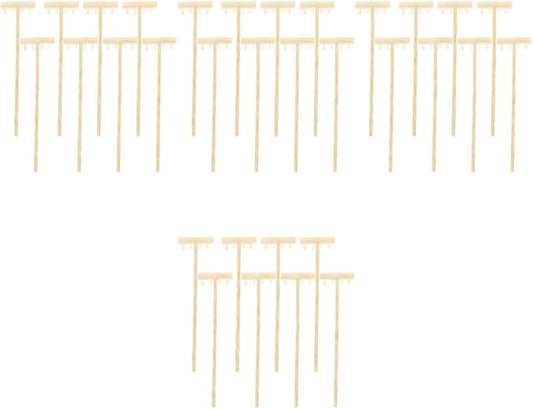 EXCEART 32 Pcs Mini Zen Garden Accessories - Sand & Rock Rake, Wood & Moss Rakes, Sandbox Tools, Bamboo Child Meditation Accessory