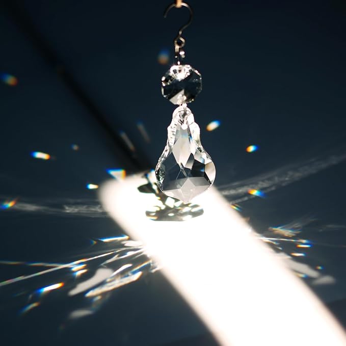 12pcs Crystal Suncatchers, Hanging Crystals Chandelier Prisms for Windows, Rainbow Maker Home Decoration