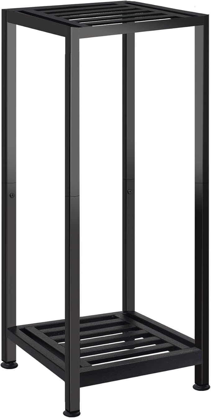 Plant Stand Indoor Outdoor Heavy Duty Wrought Iron Pedestal Stands Metal Plant Stand Decorative Flower Stand for Patio Garden Deck Living Room