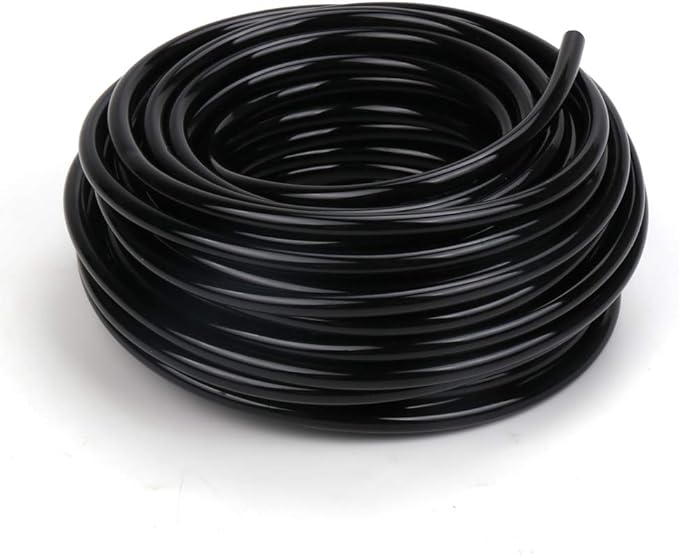 Garden Irrigation Tubing,1/4" Blank Distribution Tubing 50ft Flexible Tubing,Watering Drip Automatic Irrigation Equipment Set for Garden Greenhouse,Flower,Patio,Lawn (50 ft)