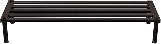 Metal Plant Stand, Rust-proof Aluminum Display Rack, Plants Display Stands Decoration Racks for Living Room Garden Balcony Patio (Ebony, 31.5Inch Low Leg)