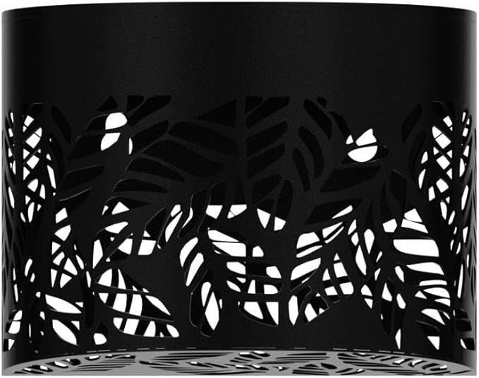 DenicMic Solar Wall Lights Outdoor 4 Pack Fence Solar Lights Led Waterproof Deck Lighting for Patio Pool Step Front Door, Metal Leaf Fence Decoration, Warm White/Color Changing