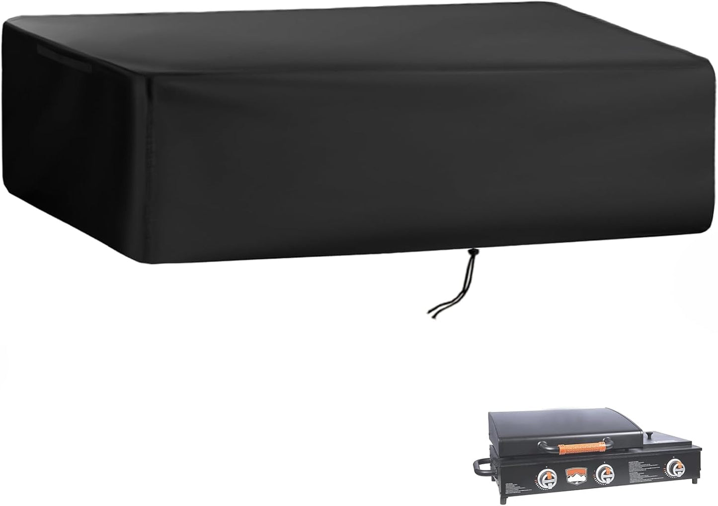 Grill Cover for Blackstone 1860 2225 On The Go Range Top Combo Griddle, Heavy-Duty 600D Tabletop BBQ Cover for Blackstone 22 inch Camping Griddle