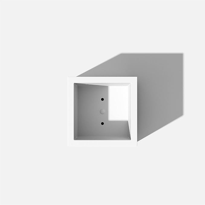 Veradek Block Series Cube Plastic Planter - Large Square Planter for Indoor or Outdoor Patio/Garden | Durable All-Weather Use with Drainage Holes | Modern Décor for Tall Plants, Trees, Flowers