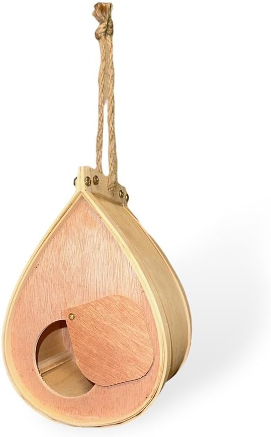 Pollinating Palace-Wooden Hanging Butterfly House, Natural Habitat to Attract Butterflies to Your Garden and Yard