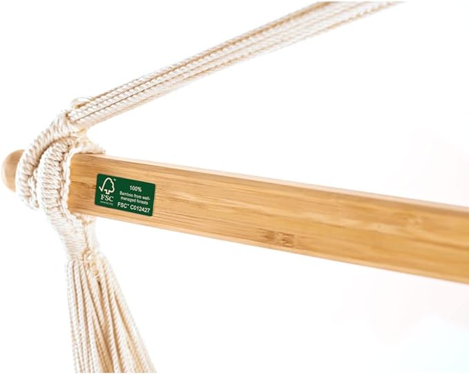 LA SIESTA - Large Comfort Habana Cotton Hammock - Indoor/Outdoor Swing Chair - Max 285 Lbs, Flamingo