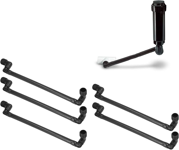 5PCS Swing Joint Pipe G3/4 External Thread 360 Degrees Rotatable Swing Joint Assembly 13.4 Inch Pipe Swing Assembly for Home Lawns Gardening Sprinkler