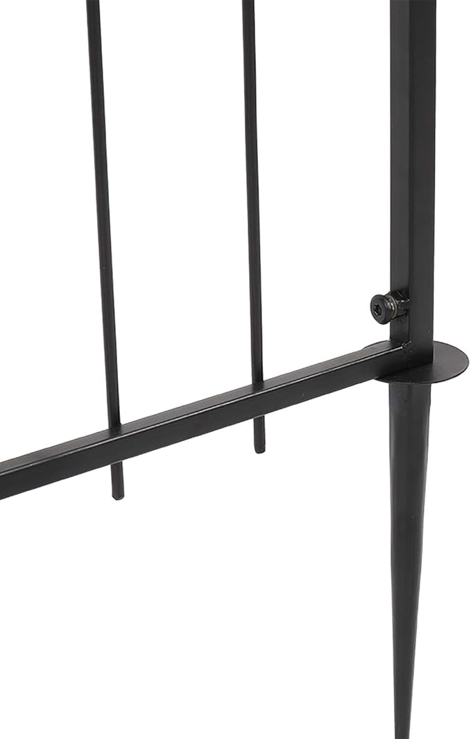 VINGLI Garden Arbor, Arch Archway for Wedding Ceremony Party, Steel Garden Trellis for Plant Climbing, Christmas Decorations Pergola for Backyard, Lawn (Black)