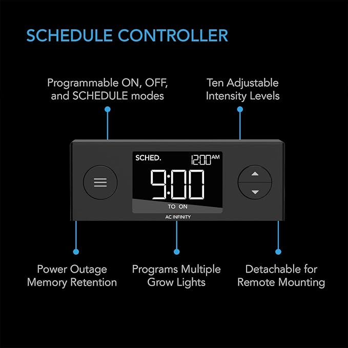 AC Infinity Heavy Duty 3mm Thick Humidity Dome Germination Kit with LED Grow Light Bars, Drip Tray, Seedling Tray, Vented Height Extension Panels for Seed Starting, Cloning, Indoor Gardening