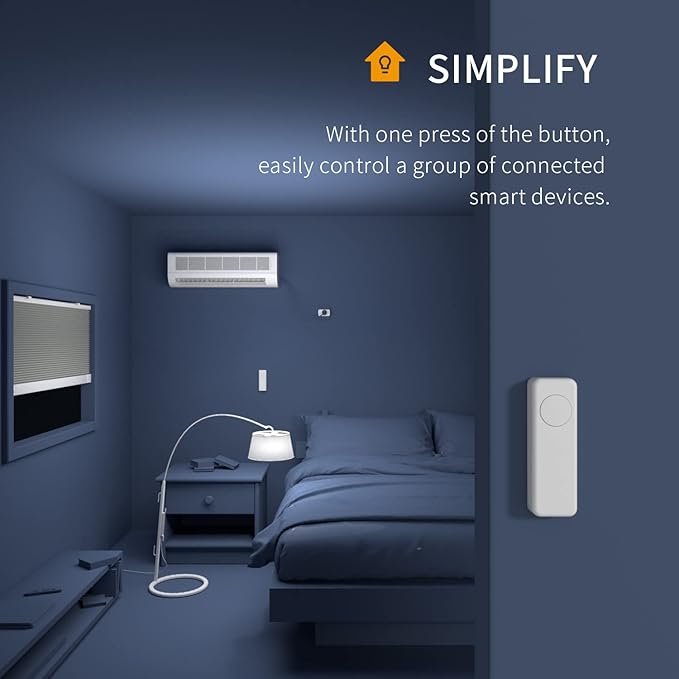 THIRDREALITY ZigBee Smart Button, 3-Way Remote Control, Require Zigbee hub, Work with SmartThings, Aeotec, Hubitat, Home Assistant, Third Reality Hub, Battery Included.