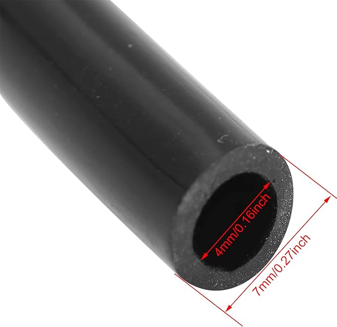 Garden Watering Tube, 4mm Drip Irrigation System Hose Blank Distribution Misting Tubing Main Line Automatic Water Pipe DIY Small Lawn Agriculture Hydroponics Flower Patio Emitters Bubbler Sprinkle 10M