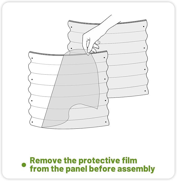 SnugNiture Galvanized Steel Raised Garden Bed, 4x2x2 ft, Outdoor Oval Deep Root Planter Box for Growing Vegetables, Flowers and Fruits