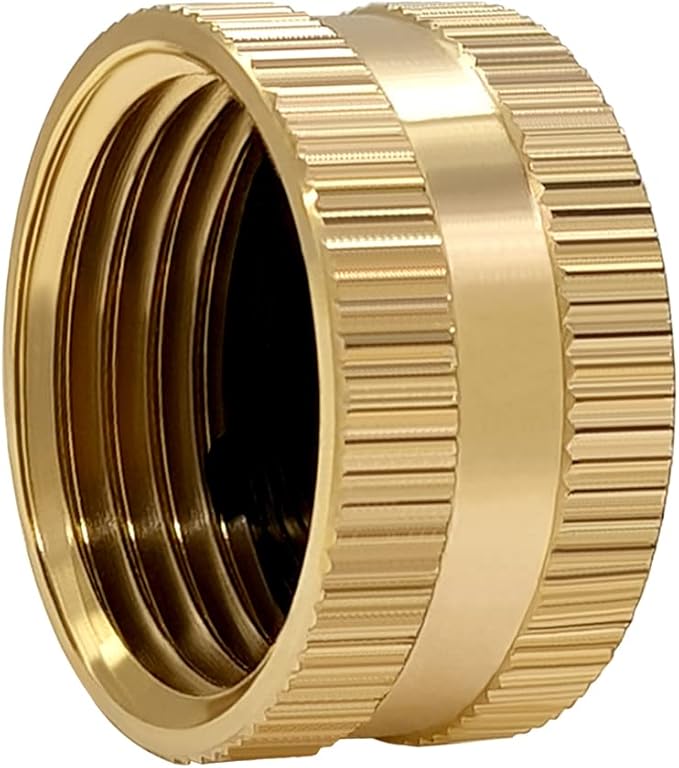 Hooshing 4PCS Brass Garden Hose End Caps 3/4" Female Garden Hose Caps with Washers