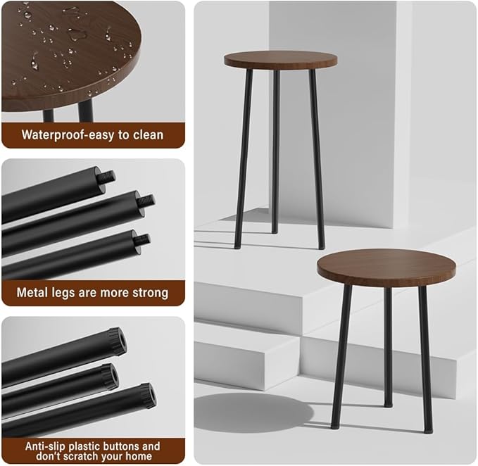 Plant Stand Indoor, Mid Century Plant Holder 2 Pack , Corner Plant Stand Modern Plant Table for Indoor Plants Home & Garden Decor , Outdoor Plant Stands for Patio Garden Office Living Room