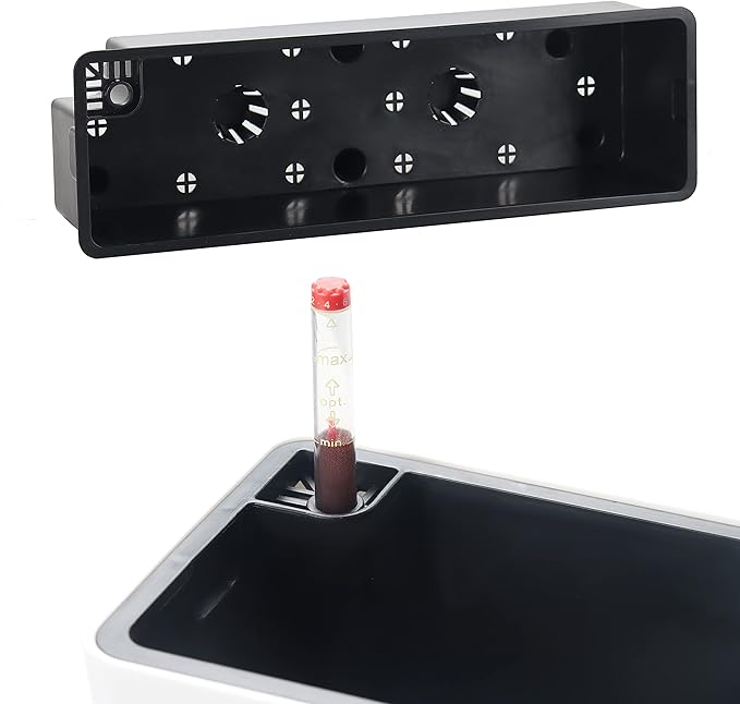 GardenBasix Elongated Self Watering Planter Pots 2-Pack Window Box 5.5 x 16 inch Indoor Home Garden Modern Decorative Planter Pot for All House Plants Flowers Herbs (White,2)