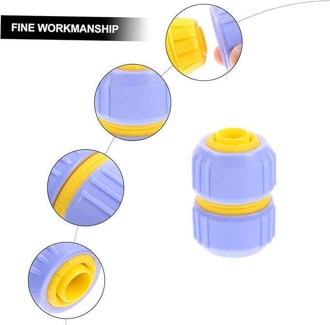 4pcs Barb Hose Fittings Garden Quick Connect Irrigations Thread Fittings Zero g Hose Caps and Plugs G -g 1/2 Inch Hose Repair Garden Kit Quick Loading Decorations Abs